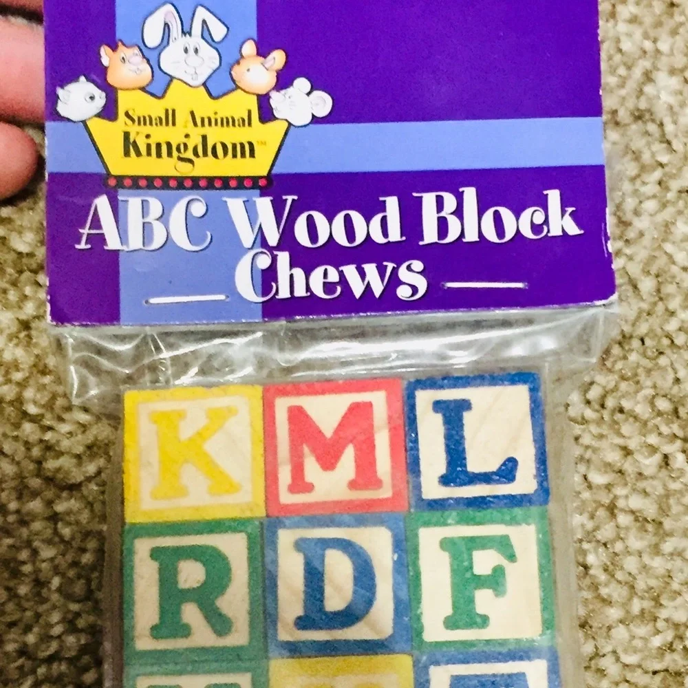 Small Animal Kingdom ABC Pet Wood Chew Blocks